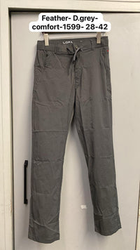 Feather Dark Grey Pant for men