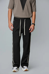 Baggy Fit Black Active Pants