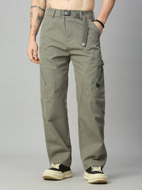 Baggy Fit Grey Cargo Pant