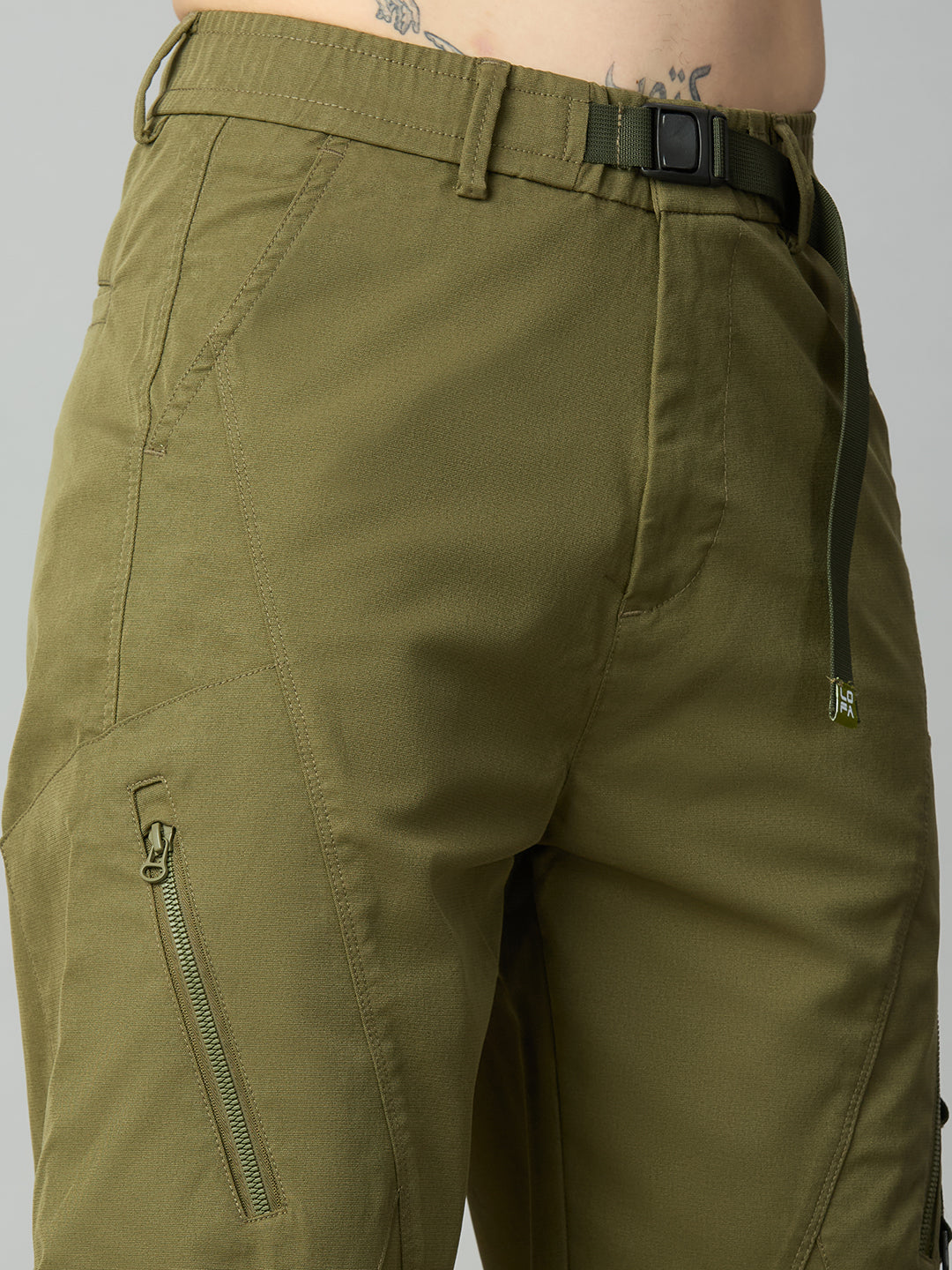 Baggy Fit Military Green Cargo Pant