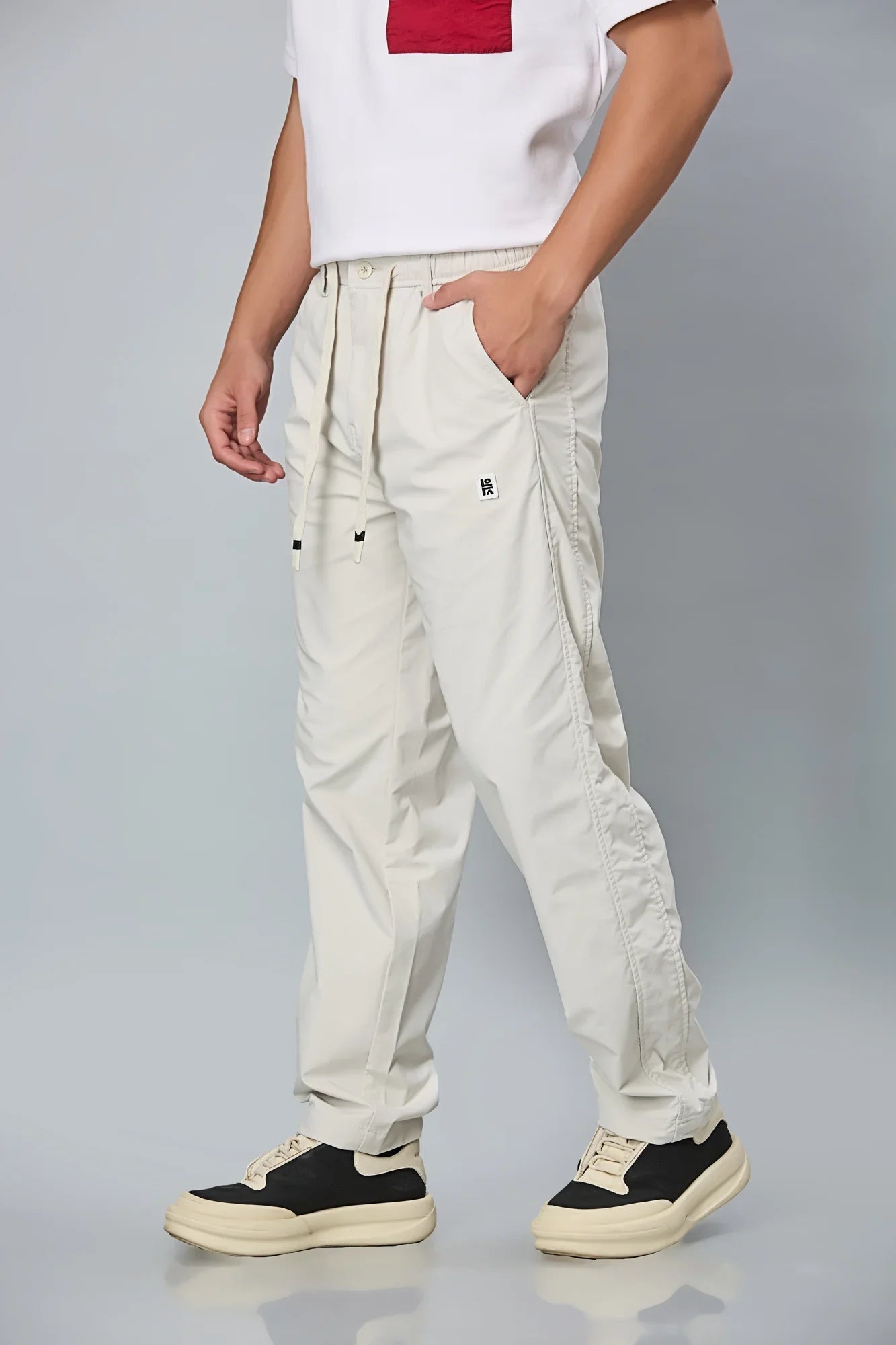 Comfort Fit Cream Smart Pants