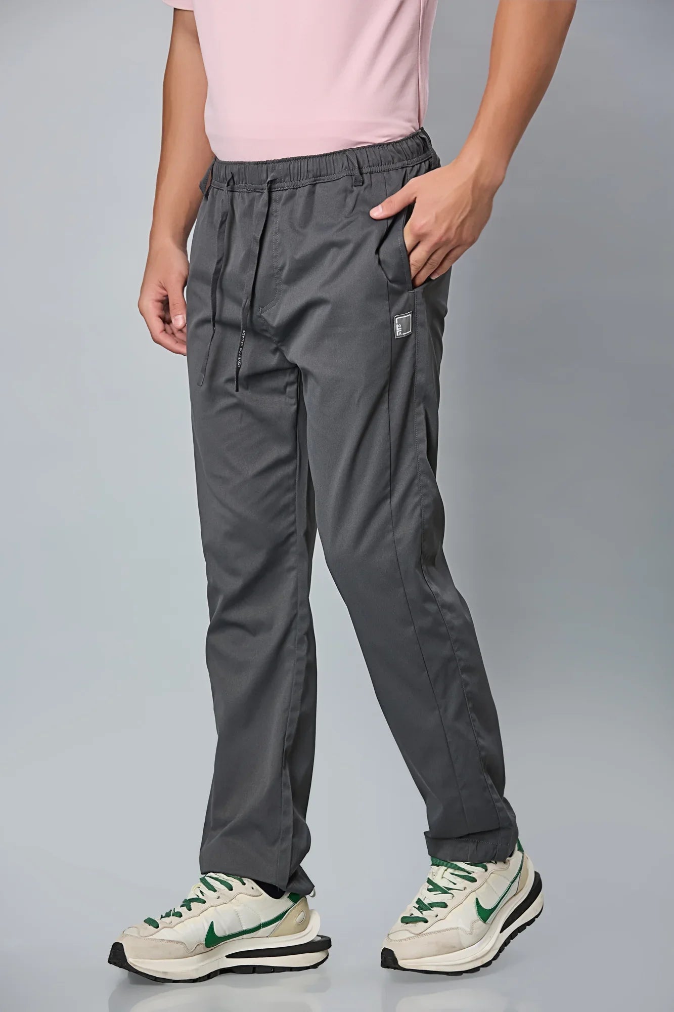 Comfort Fit Dark Grey Active Trousers
