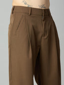 Close-up of tailored front pleat detailing