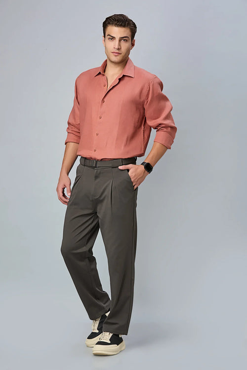 how to style a grey trousers men, full look 