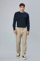 LOFA Men’s grey Cotton-Tencel Comfort Fit Trousers Styled Full Look