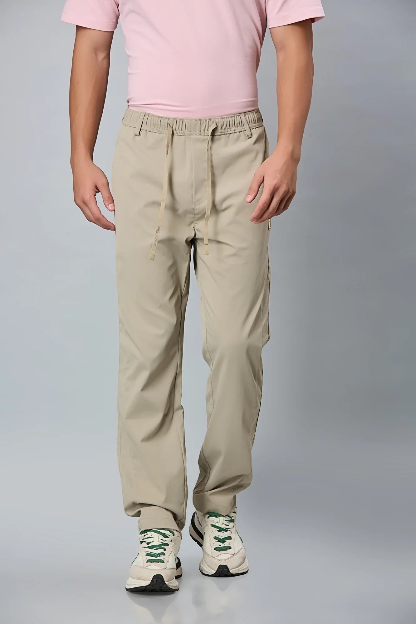 Comfort Fit Dark Khaki Active Trousers
