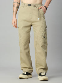 Baggy Fit Khaki Cargo Pant