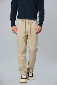 Light Khaki Comfort Fit Casual Trousers