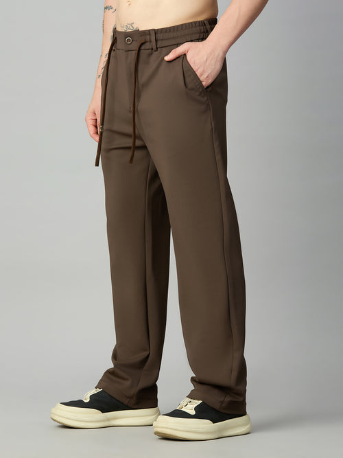 Men's relaxed fit Tencel stretch pants – left side profile
