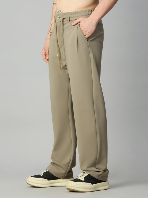 Men's relaxed fit Tencel stretch pants – left side profile