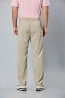 Back View of LOFA Men’s khaki Activewear Trousers – Comfort Fit Design