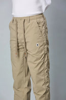 Net Lining and Waist String Detail on LOFA Men’s Khaki Comfort Fit Trousers