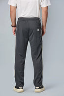 Back view of LOFA straight-fit men’s active pants – clean silhouette with wrinkle-resistant fabric.