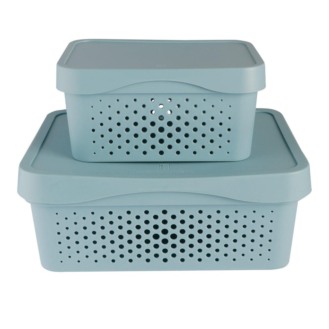 Storage Box with Lid (Set of 2) - LOFA-Love for Arcade